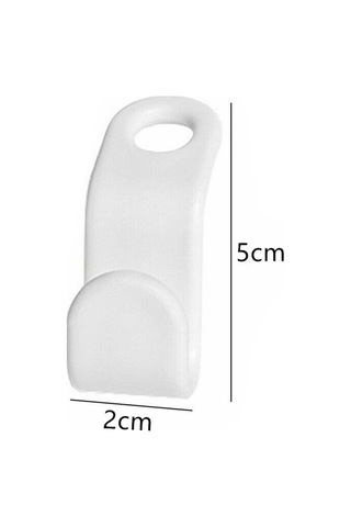 Fortunelane Beyaz Kalın Plastik Askı Bağlantı Kancaları - 50 Adet Set, Kolay Ve Dayanıklı Diğer