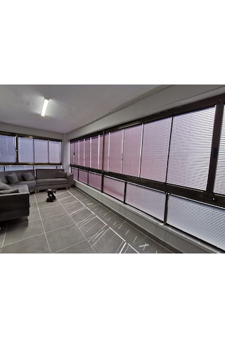 Plise Perde Premium Cam Balkon Isı Yalıtım Leke Tutmaz Katlanır Perde Bordo