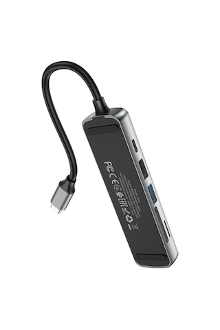 Qpen Hb24 6in1 Type-c Usb Sd Kart Hub Dönüştürücü