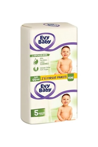 Evy Baby Bezi Junior 2&apos Li Paket 5 Beden 44 Adet