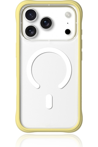 Apple Uyumlu iPhone 17 Pro Max Kılıf M-safe Şarj Özellikli Airbagli Youngkit Dynamic 2 Serisi Kapak Sarı Sarı