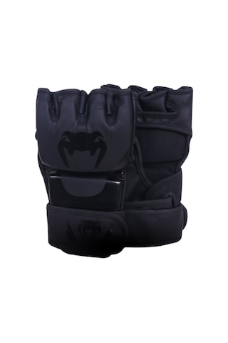 Mma Eldiven Dövüş Eğitim Eldiveni Açık Avuç İçi Boks Eldiveni Bey Siyah