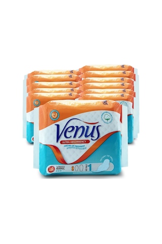 Venüs Hijyenik Ped Normal 120 Adet (12 Paket)