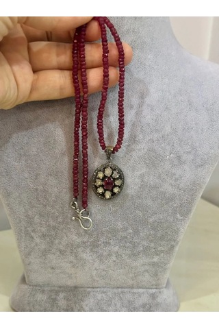 Yakut Elmas Kolye 176