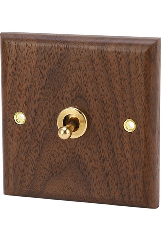 Hfambition El Yapımı Ceviz Ağacı Ve Pirinçten Antika Tarzı Anahtar - 250v Dekoratif Anahtar