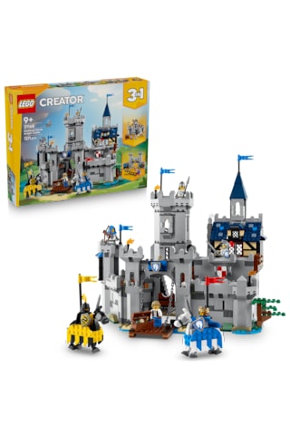 LEGO® Creator 3'ü 1 Arada Orta Çağ Atlı Şövalye Kalesi 31168 - 9 Yaş ve Üzeri Çocuklar için Yaratıcı Oyuncak Yapım Seti (1371 Pr)