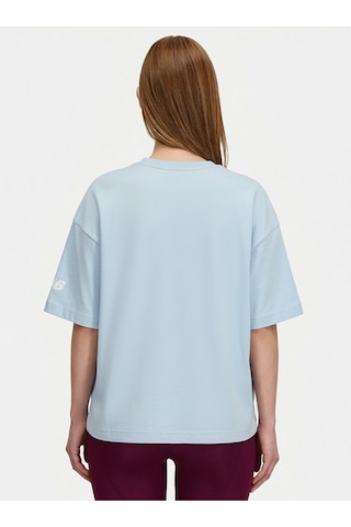 Kadın Nb Lifestyle Women Tshirt Wnt1402-dus Mavi
