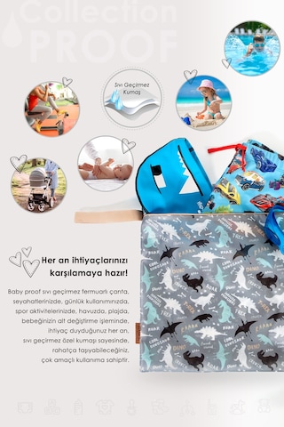 Baby Proof Kıyafet Çantası Mayo Islak Kuru Giysi Sıvı Geçirmez Kirli Temiz Çamaşır Torbası Junior