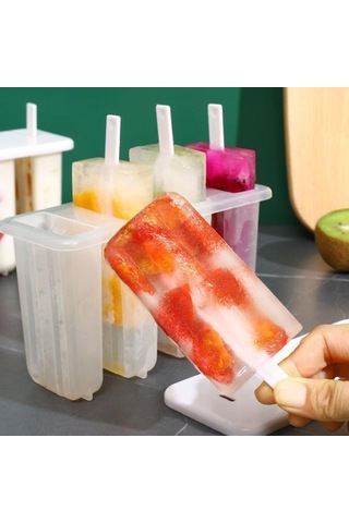 Jms Güvenli Buz Lolly Kalıpları Gıda Sınıfı Bpa İçermeyen Buz Küpleri Yapımı Beyaz