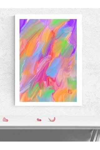 Haze Kromatik Sis Soyut Sanat Sanatsal Poster - Afiş - Dekorasyon