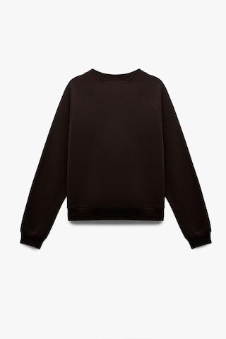 Koton Kadın Şardonlu Oversize Sweatshirt Kahverengi