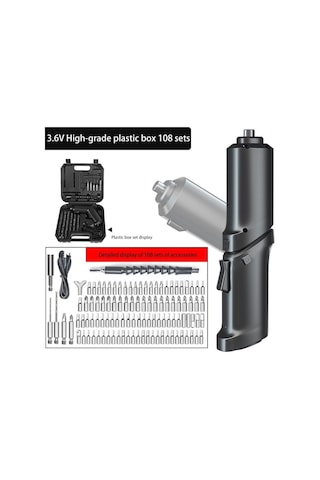 Tcherchi CT11749 High-End Şarj Edilebilir Çok Fonksiyonlu Katlanır Elektrikli Tornavida Seti