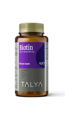 Talya Biotin İçeren Takviye Edici Gıda 60 Kapsül