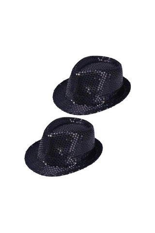 Freedom Store Çocuk Boy Siyah Payetli Şapka Gösteri Şapkası Michael Jackson Şapkası 54 No