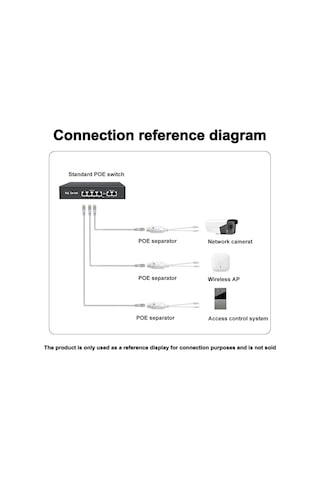 48v To 12v Pasif Rj45 Poe Seperatör Splıtter Dış Mekan Su Geçirmez Ip Kamera Enjektör Seperatör