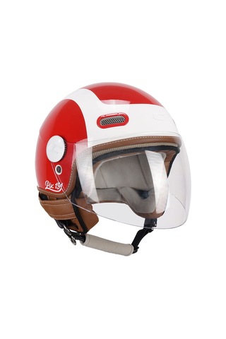 Cgm 191g Pix Sprint Rosso Bianco Lunga Açık Kask Kırmızı-beyaz