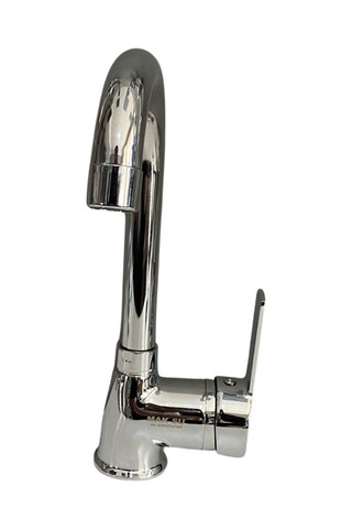 Rudi Armatür Krom Kaplama Lüx Lavabo Bataryası Gümüş