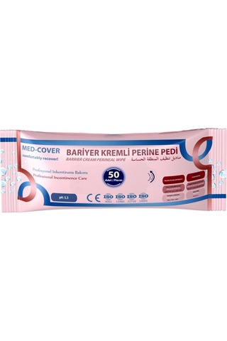 Med-cover Bariyer Kremli Perine Temizleme Pedi 50'li 8 Adet