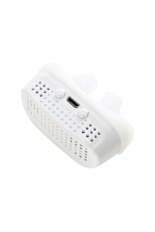 Hangfox Silikon Uyku Usturması: 3 Vitesli Elektrikli Burun Tıkanıklığı Ve Horlama Engelleyici Beyaz