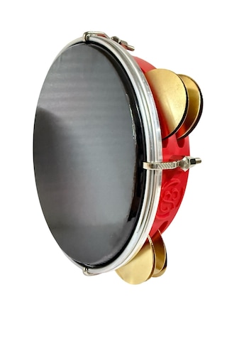 Fasıl Tefi Profesyonel Carbon Kırmızı Renk Kasnak Siyah Film