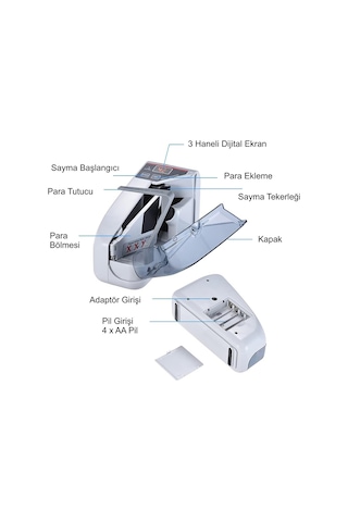 Hymark Kağıt Para Sayma Makinesi Mini Taşınabilir Uv Lamba