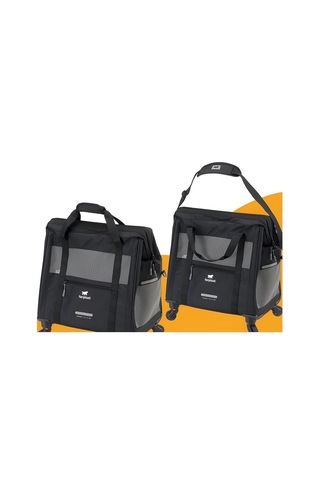 Ferplast Voyager Trolley 450 Tekerlekli Taşıma Çantası - Siyah Max.15kg 46cm