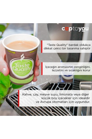 100 Parça Tek Kullanımlık Karton Bardak 6 Oz, Otomat Bardakları 150 Ml, Taste Quality Küçük Kağıt Bardaklar, Pa Diğer