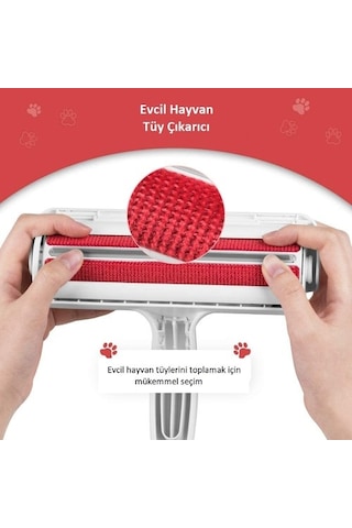 Hazneli Kedi Köpek Evcil Hayvan Kıyafet Elbise Halı Yatak Tüy Temizleyici Toz Toplayıcı Renkli