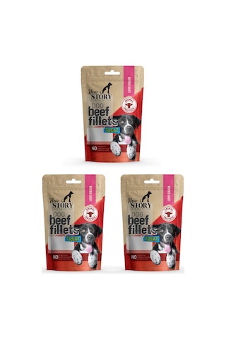 Dog Beef Fillets 3x80gr. Biftekli, Köpek Ödül Maması