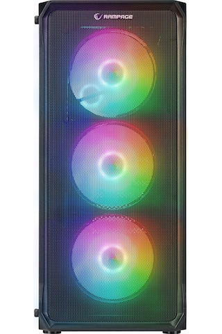 Rampage Compact 750W 80+ Bronze Rgb Fan Atx Mıd Tower Oyuncu Kasası