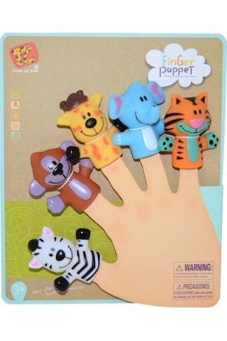 Hayvan Figürlü Parmak Kuklalar Eğitici Çocuk Oyuncak Zeka Gelişti
