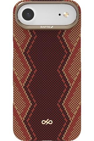 Apple Uyumlu iPhone 17 Air Kılıf M-safe Şarj Özellikli Raptic Aramid Skin Bionic Serisi Kapak Kırmızı