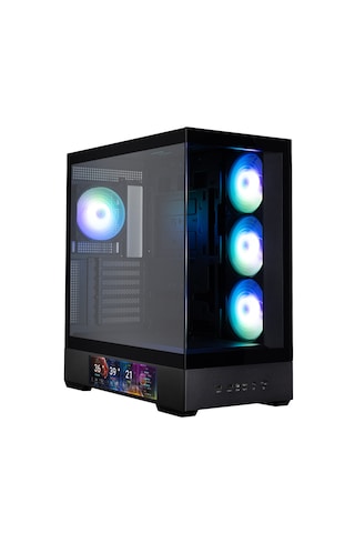 Zalman P40 Ds Black Atx Mıd Tower Sıyah Kasa 2 X Usb 3.0, 1 X Usb Type-c,1 X Mikrofon, 1 X Kulaklık, 4x 120mm Argb Fan