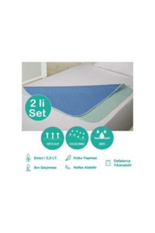 Abso Yıkanabilir Emici Tuvalet Eğitim Köpek Pedi 75 x 85 CM 2'li