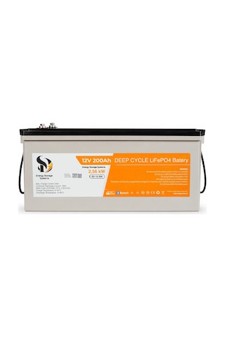 Sd Energy 12v 200ah 2560wh Eve, Jk Bms 6000dod Bluetooth Lifepo4 Lityum Akü