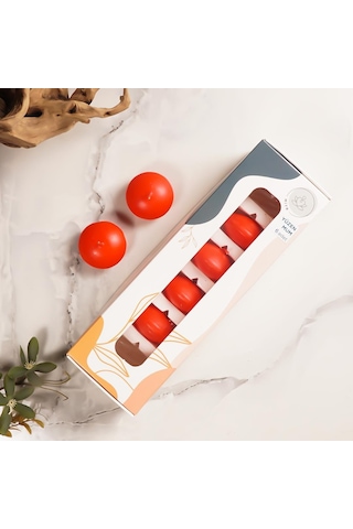 Mitr Kırmızı Suda Yüzen Mum Çok Renkli