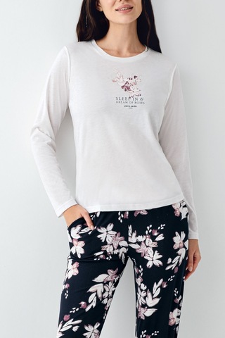 Pierre Cardin Kadın Beyaz Pijama Takımı Pc9106-s-v1 Beyaz