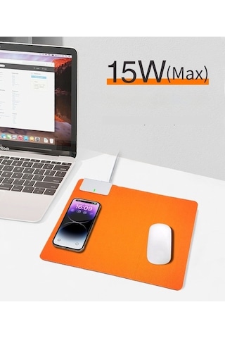 Tongxida Turuncu Farklı Boyutlu Katlanabilir Cep Telefonu Şarjını Destekleyin Mousepad