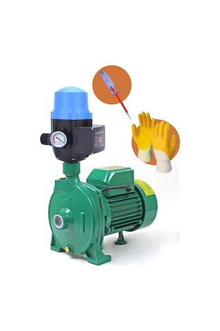 1.5 Hp - 1 Kw Cpm 158 Metal Dişli Otomatik Paket Hidrofor Su Pompası 1 Hp Eldiven + Kontrol Kalemi