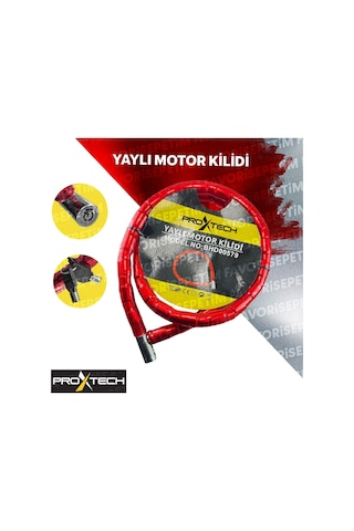 Profesyonel 150 Cm Motosiklet Kilidi Bisiklet Kilidi Yaylı Motor Kilidi