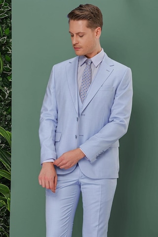Efor Tk 871 Slim Fit Mavi Klasik Takım Elbise Mavi