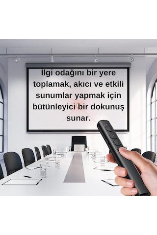Polham 100 M Mesafeli Şarjlı Kırmızı Lazerli Sunum Kumandası