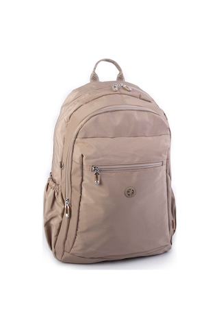 Nas Bag Unisex Büyük Boy Su Geçirmez Waterproof Hafif Sırt Çantası Çok Gözlü Vizon