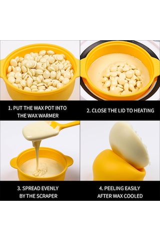 Suntek Silikon Ağda Isıtıcı Astar Balmumu Eritme Kabı Sarı