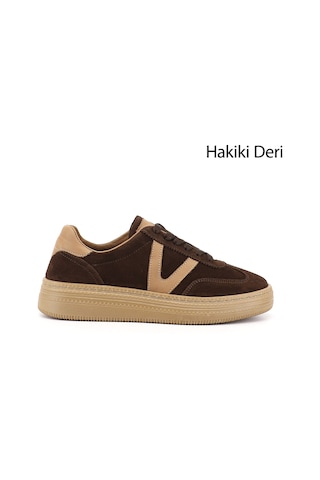 Gönderi(R) Gönderi R Kadın Kahve Süet Bağcıklı Hakiki Deri Sneaker Dyza85245736