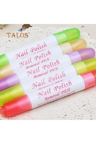 1 Adet Kadın Nail Art Cila Düzeltici Kalem Sökücü Hatalar Temizleyici 3 İpuçları Tırnak Bakımı