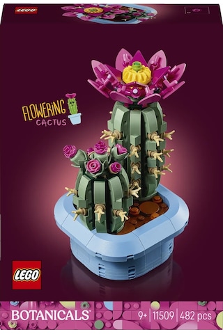 LEGO® Botanicals Çiçekli Kaktüs 11509 - 9 Yas ve Üzeri Çocuklar için 2 Kaktüs Içeren Yaratici Oyuncak Yapim Seti (482 Parça)