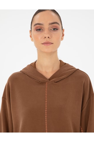 Pierre Cardin Kadın Kahverengi Sweatshirt 50290985-vr029