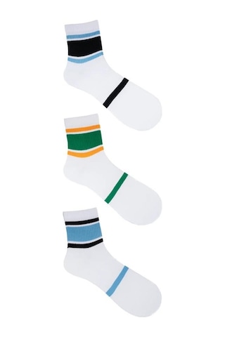 The Socks Company 981p 3 Çift Pamuk Kadın Tenis Çorap Çok Renkli