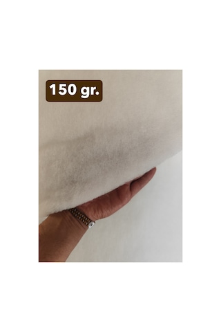 Vatka Elyaf 150gr./m² En:100cm/boy:200cm - Sarma Elyaf - Yorgan Elyafı - Mont Elyafı Beyaz 150gr./m²
